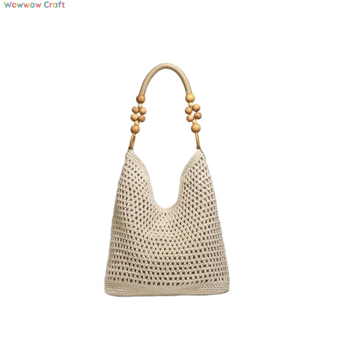 Shoulder Bags,Totes,Crochet Bags,Handmade crochet handbag with unique shoulder straps - Beach bag for seaside holiday